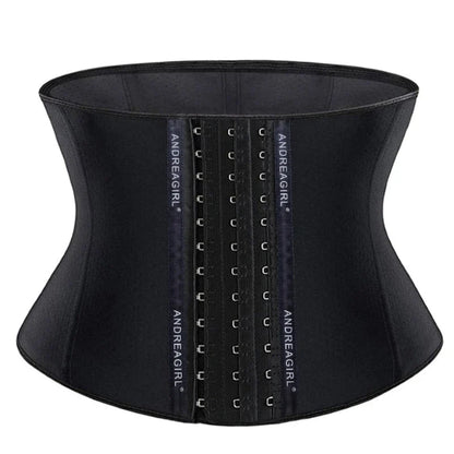 22cm Short 3 Layers Latex Waist Trainer Corset 9 Steel Bones Shapewear Body Shapers Women Corset Slimming Belt Waist Shaper 9052