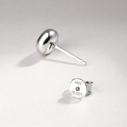 0.3/0.5 Carat Round Moissanite Diamond Stud Earrings For Women S925 Sterling Silver Pendientes Wedding Party Fine Jewelry