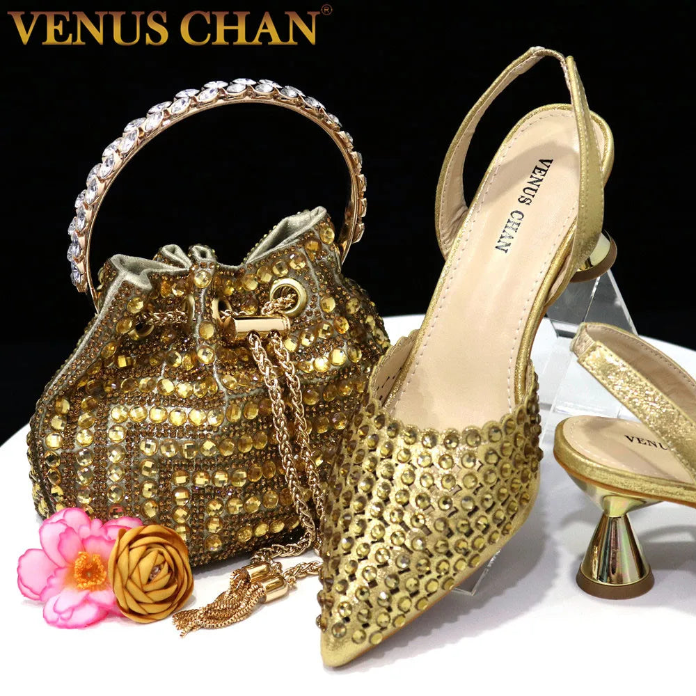 2024 New INS Pointed Shoes And The Same Style Envelope Bag Two Ways To Wear Fashion Shoes And Shoulder Bags