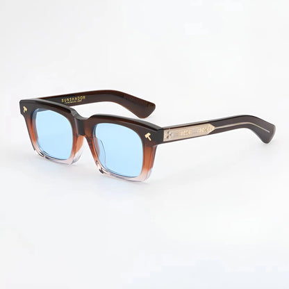 Top Quality Luxury Square Acetate Men Sunglasses Women Classic Sunglasses Outdoor UV400 Protection Custom Prescription Lenses