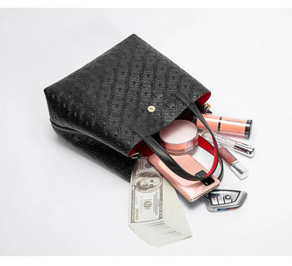 Fashion Brand Women's Handbag Large Capacity Casual Diagonal letter Silver Fox Is PU Leather Shoulder Bag