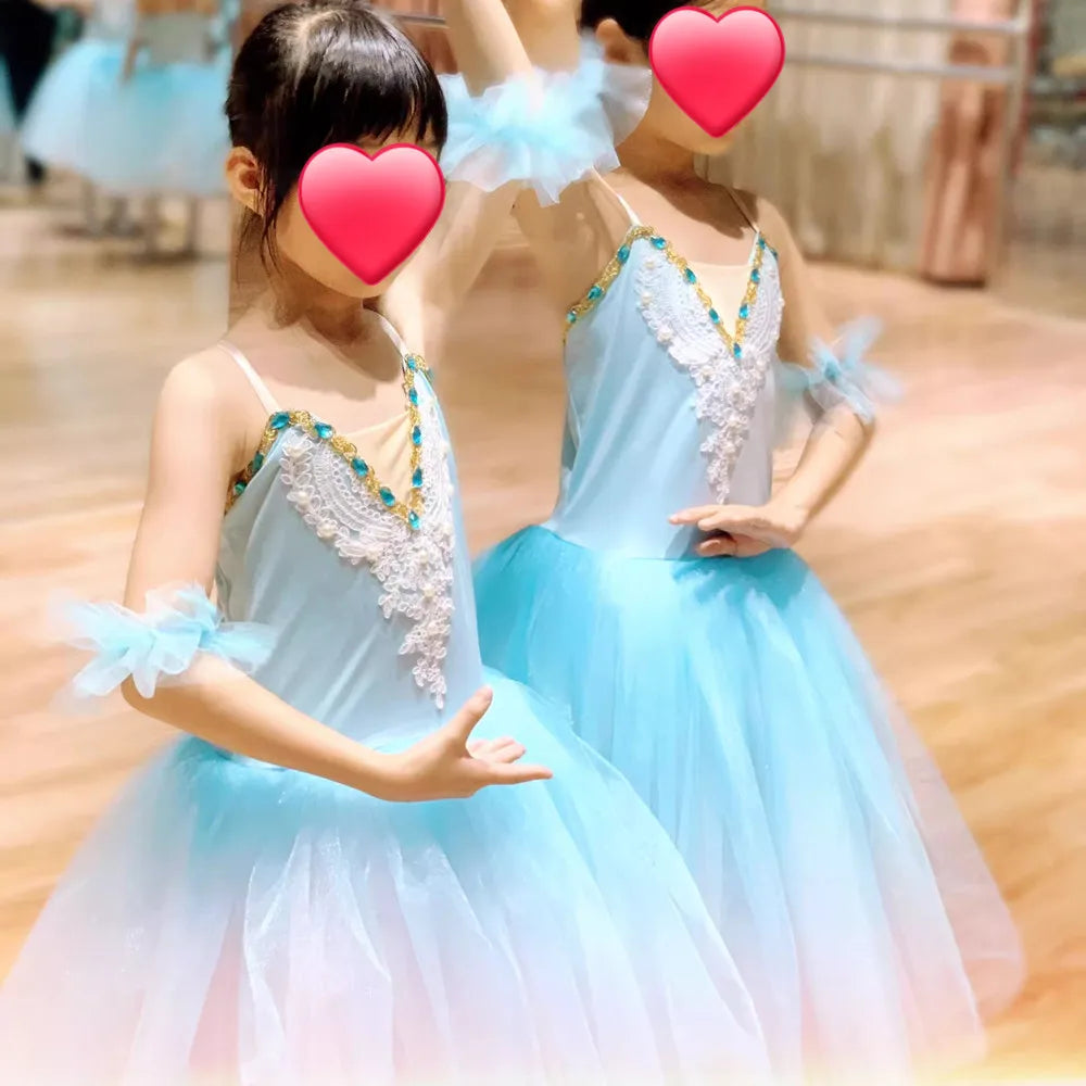 Girl Ballet Dress Tutu Outfit Vestidos Princess Dance Costumes Kids Clothes Summer Girls Dresses Ballet Leotards Children's Day