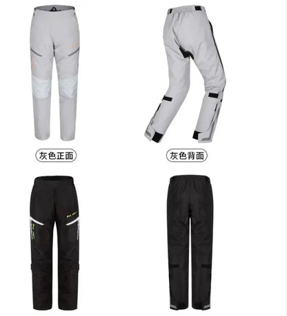 Wind-proof and warm-keeping equipment for motorcycle riding pants; fall-proof and quick-release pants in winter