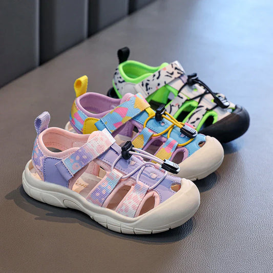 2025 Children's High Quality Close Toe Summer Beach Water Shoes Outdoor School Sport Sandals for Kids Toddler Boys Girls