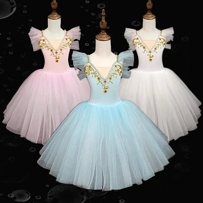 Girl Ballet Dress Tutu Outfit Vestidos Princess Dance Costumes Kids Clothes Summer Girls Dresses Ballet Leotards Children's Day