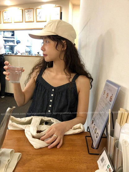 Korean Sle ort Denim Overalls Women's Faionable Summer Dr Vest Dr No Brand Commute Sle 00% Other Material