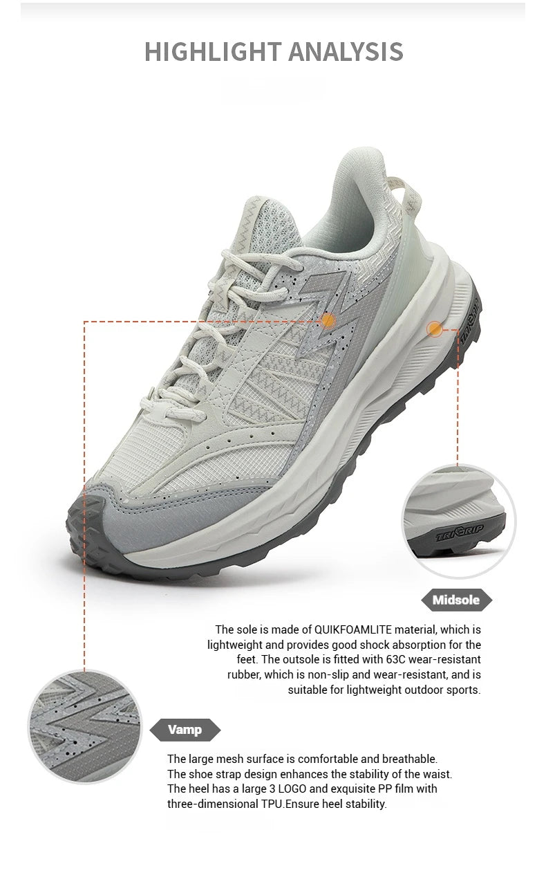 Women Running Shoes Hiking Cushioning Breathable Non-slip Outdoor Wear-resistant Jogging Female Sneakers 682512247