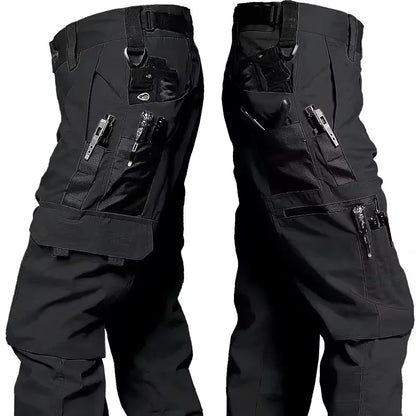 Men's Tactical Pants Outdoor Work Casual Cargo Trousers Waterproof Multi-pocket Wear-Resistant Outdoor Training Trousers