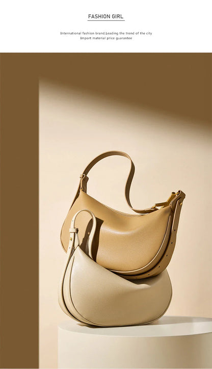 100% Genuine Leather Women's Tote Bag Luxury Brand Designer Women Shoulder Crossbody Bag High Quality Cowhide Female Handbags