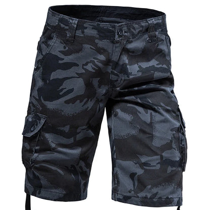 Mens Camo Shorts Men Camouflage Overalls Loose Casual Outdoor Sports Half Pants Side Pocket Cotton Comfortable Shorts