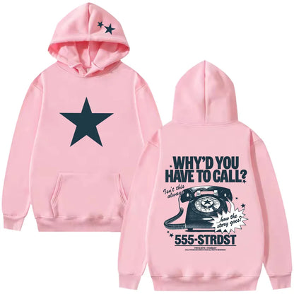 Freya Skye Wyhtc Hoodie Vintage Cartoon Print Hoodies Women Men Casual Long Sleeve Hooded Sweatshirts High Street Y2K Streetwear