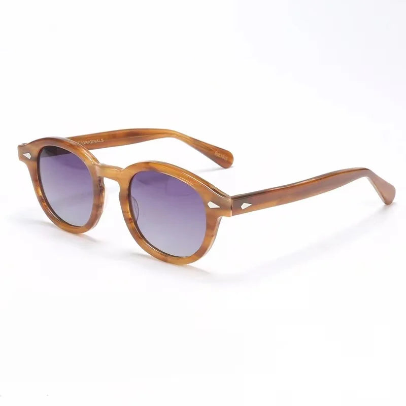 Authentic Johnny Depp LEMTOSH UV400 Driving Anti-Glare Men Women Sun Glasses Popular Square Acetate Frames Male Couple Eyewear