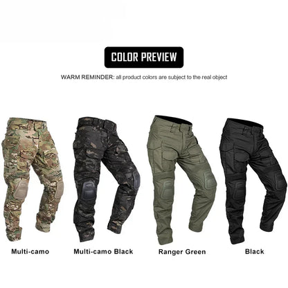G3 Cargo Pants Men Hiking Pants with Pads camouflage Tactical Pant Streetwear Multicam Hunting Pants Gen3 Mens Clothing New