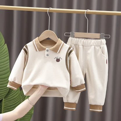 New Spring Autumn Baby Girls Clothes Kids Clothing Children Boys T-Shirt Pants 2Pcs/Set Toddler Sports Costume Infant Tracksuits