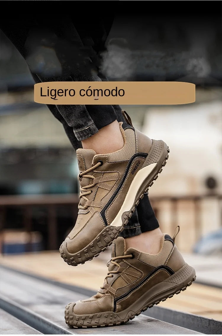 Fashion Insulation 10kv Mens Anti-smash Work Boots Anti-smash Anti-puncture Work Sneakers Indestructible Protective Safety Boots