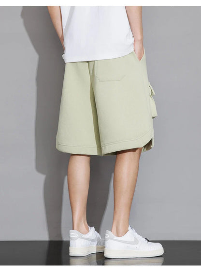2024 Mens Shorts Summer Knee Length Casual Bermuda Male Y2k Sport Basketball Loose Cool Oversize Big Size Fashion Breeches Black