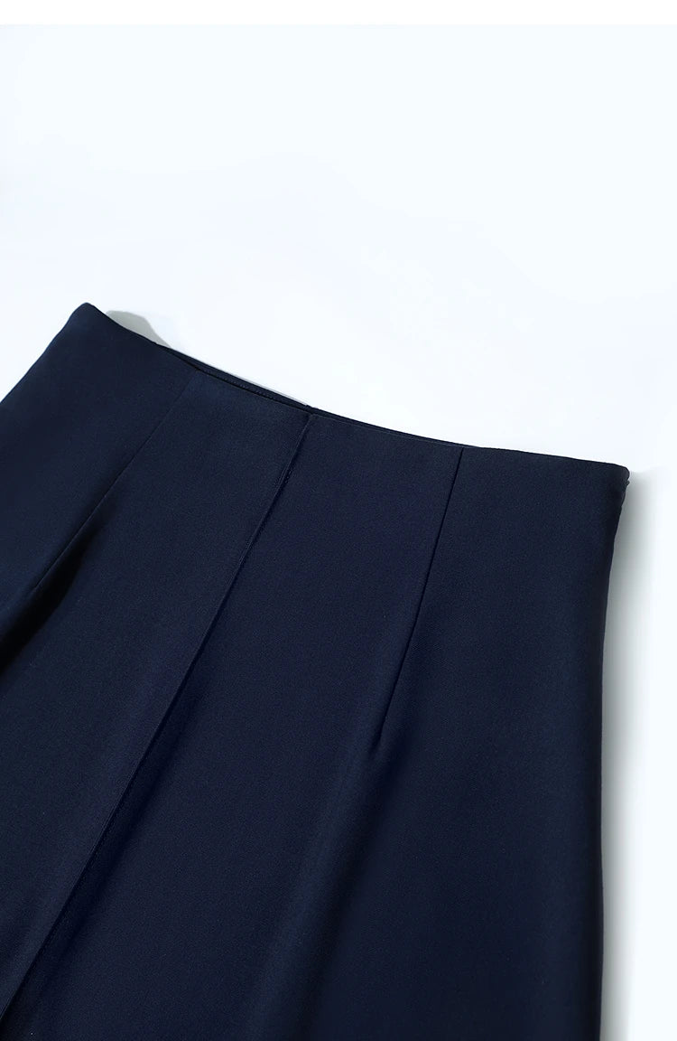 Women's Skirt 2025 Spring New Minimalist Solid Color Loose Skirts For Women Medium To Long Versatile A-shaped Skirt12524019