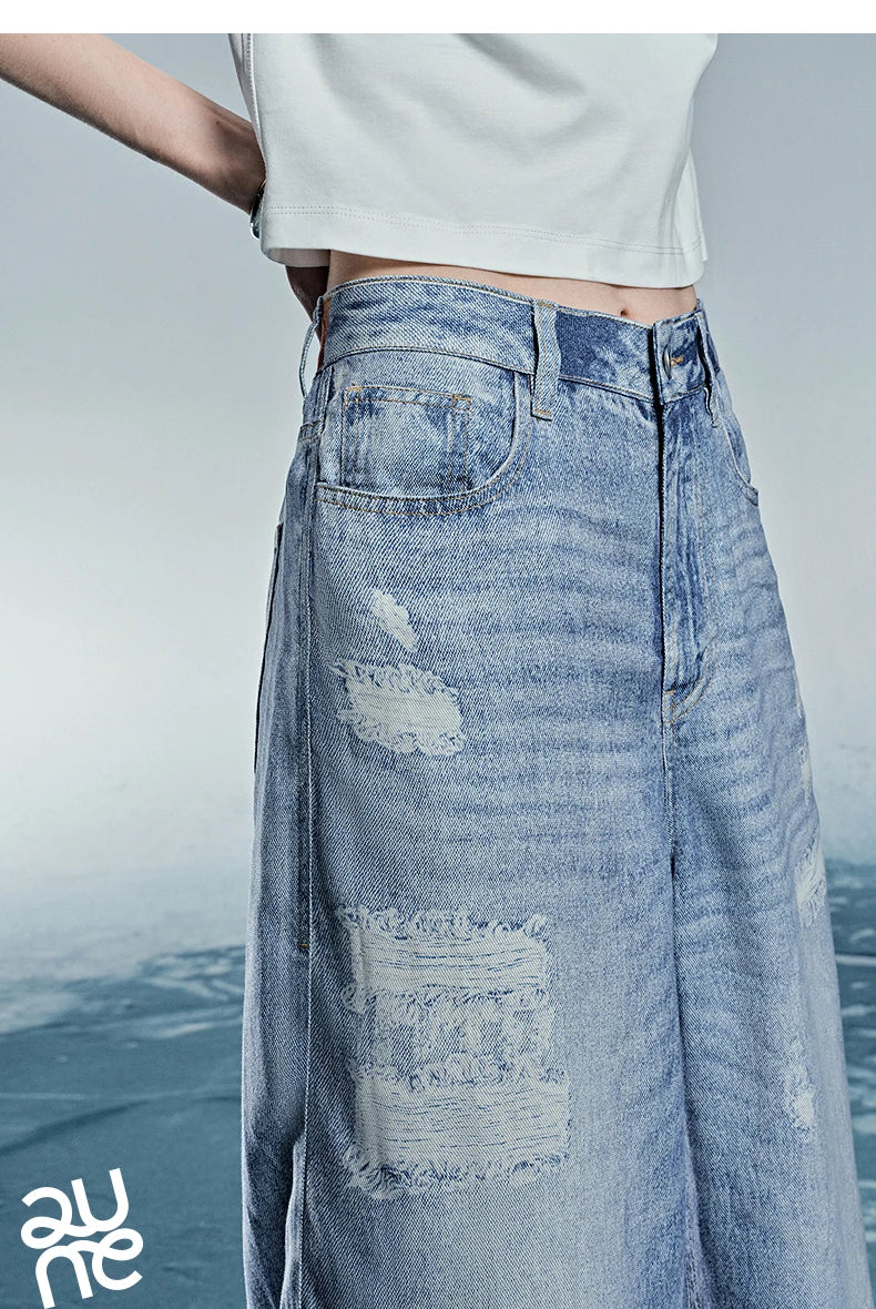 Women Denim Jean 2025 Spring New Long Pants 8518053