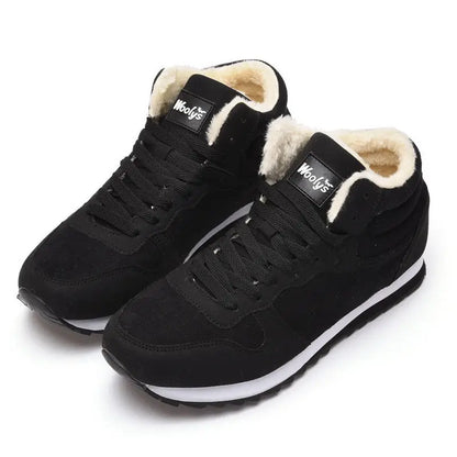 Men Boots Waterproof Winter Boots Men Lightweight Hight Top Leather Shoes Plus 48 No Slip Warm Snow Boots Plush Women Footwear