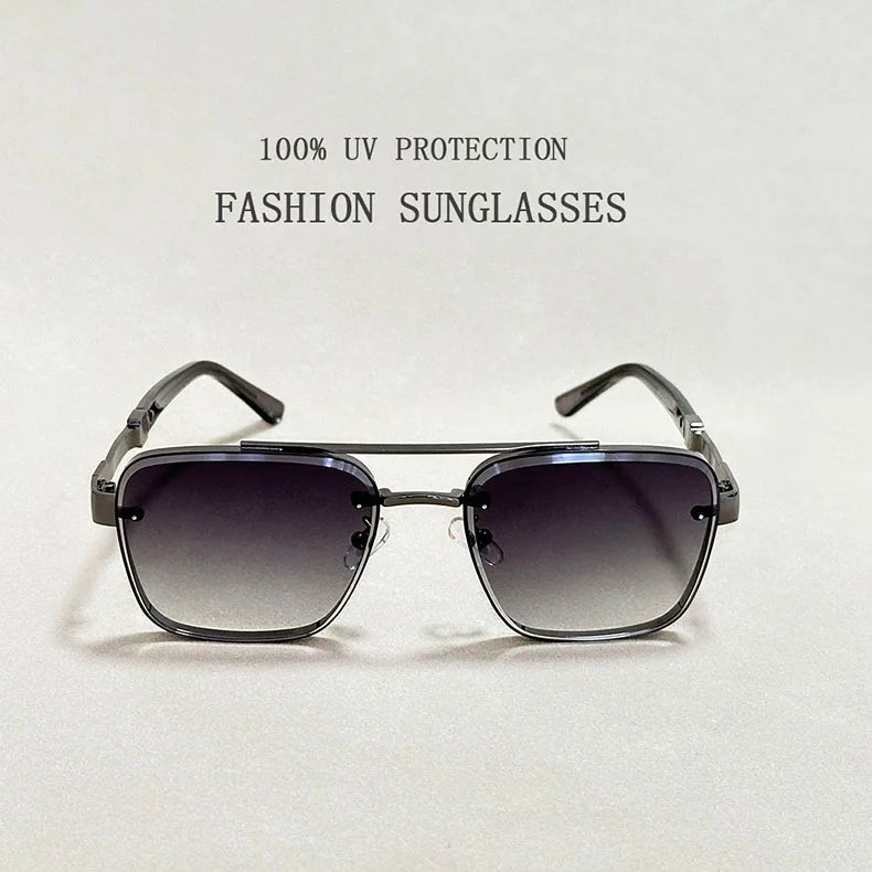 New Sunglasses For Men Luxury Fashion Glasses Sunscreen  Square Sunglasses Women Trendy Vintage Gafas De Sol Hombre Zonnebril Su