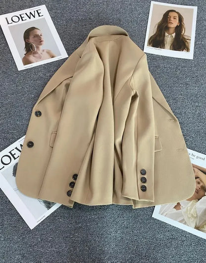 New Spring Suit 2025 Suit Jacket for Women with Small Temperament and High-end Feel Loose Casual Chic Elegant Fashion Coat Top