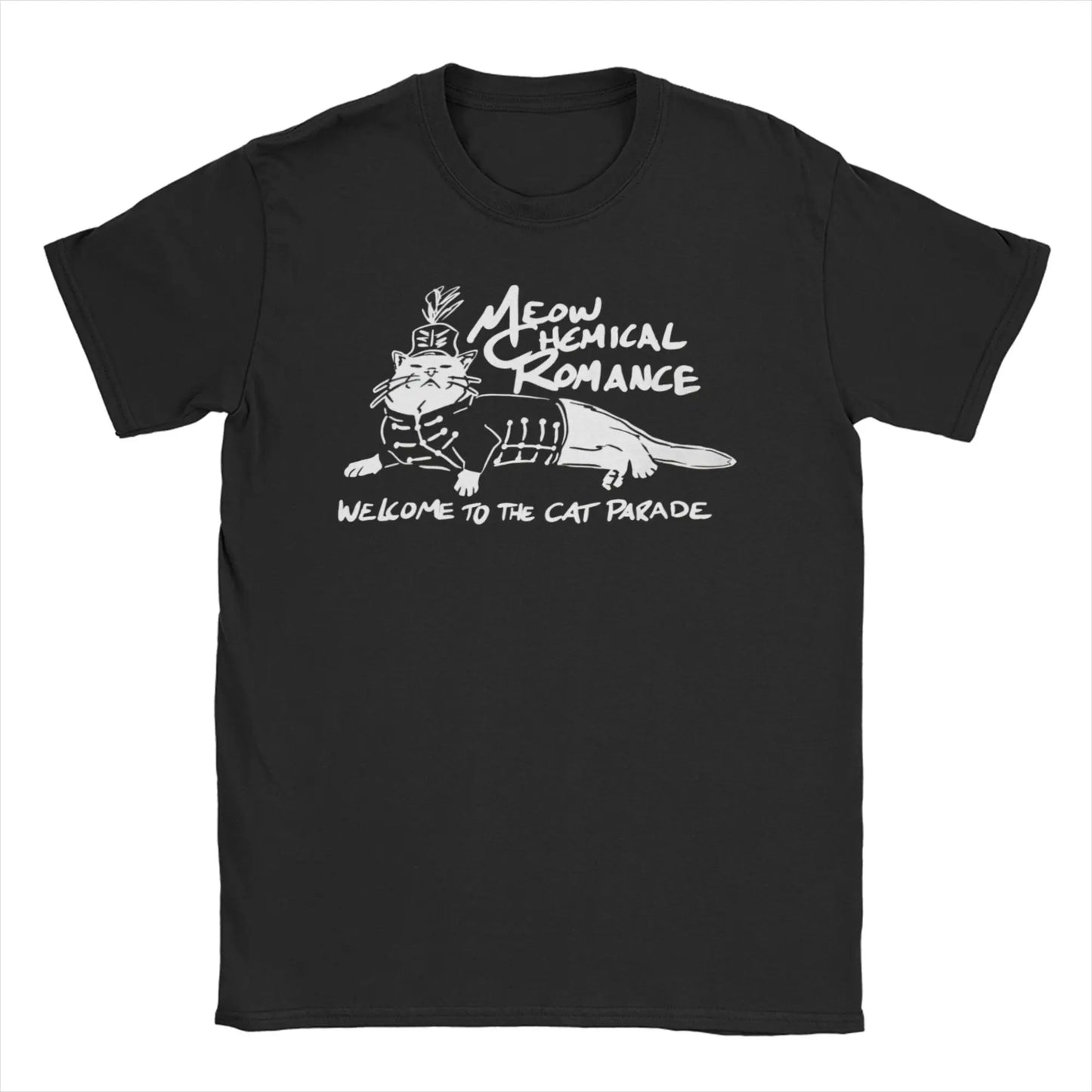 Men Women Mcr Band  Punk Rock T Shirt My Chemical Romance  100% Cotton Clothes Vintage Round Collar Tee Shirt Plus Size T-Shirt