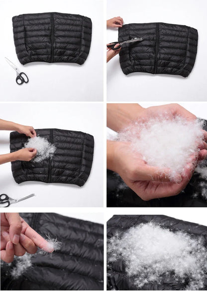 2025 0-10℃ Autumn Fashion Men's Ultra Light Duck Down Jackets Winter Feather Padded Puffy Coat Portable Warm Quilted Outerwear