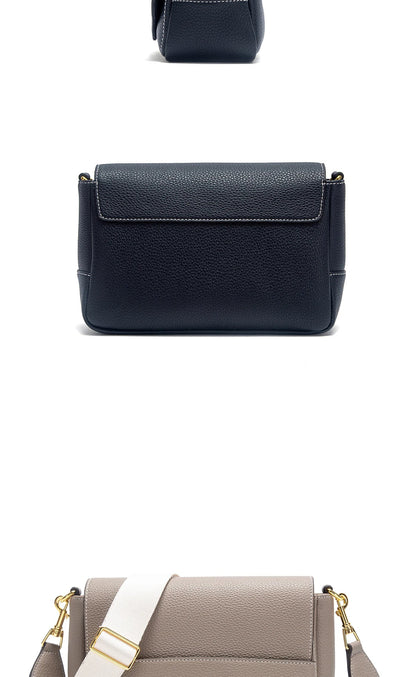 Shoulder Bag Simple High Quality Grey Texture Flip Cover Bag Soft Square Bag Women's Commuter