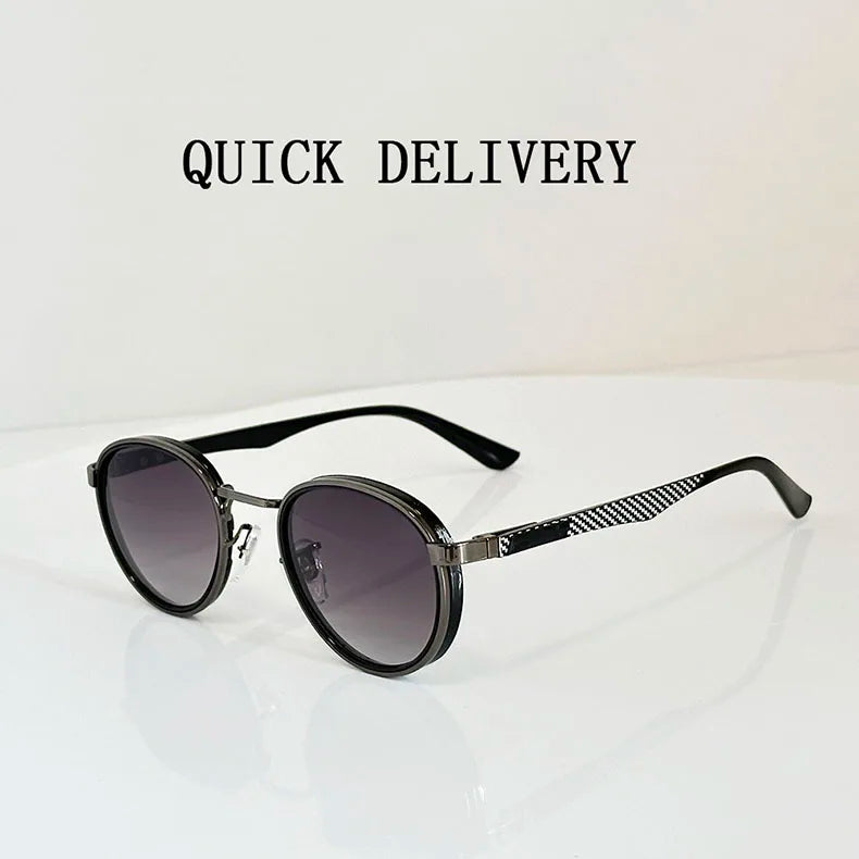 Fashion Oval Sunglasses For Men Luxury Retro Glasses Vintage Sunglasses Women Trendy And Fashionable Gafas De Sol Hombre Okulary