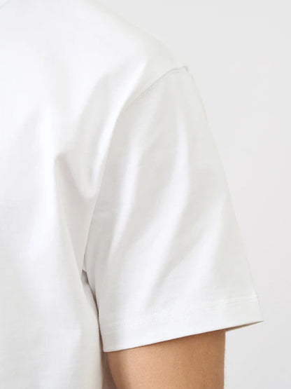 2026 Summer Pure Cotton Heavyweight American Style BC Short-Sleeve Car Modified T-Shirt, Loose-Fitting, Twisted-Neck, Versatile,