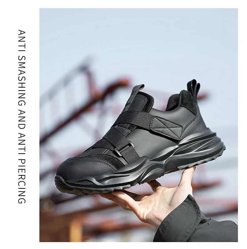 Lightweight Fashion 2024 Safety Shoes For Men Anti-smash Anti-puncture Work Sneakers Steel Toe Shoes Male Work Boots Protective