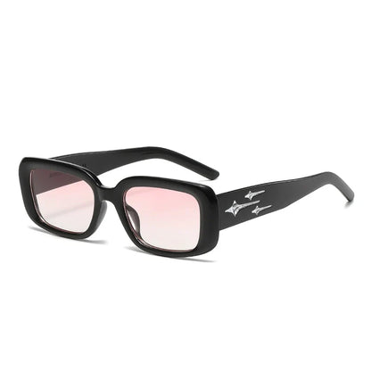 Cycling Retro Y2K Style Small Square Sunglasses Women kitten Eye Sunglasses Fashion Colorful Mirror Goggles Punk Suns Glasses