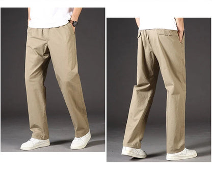 95%Cotton Men's Cargo Pants Summer Work Wear Spring New In Large Size Casual Climbing Joggers Sweatpants Hombre Autumn Trousers