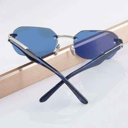 Boundless Germany Designer Sunglasses Square Men Women Alloy Acetate Luxury Brand Trendy Classical Diamond Cutting UV400 Gafas
