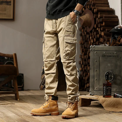 New Men Fashion Military Cargo Army Pants Slim Regualr Straight Fit Cotton Multi Color Camouflage Green Yellow Trousers BL7606