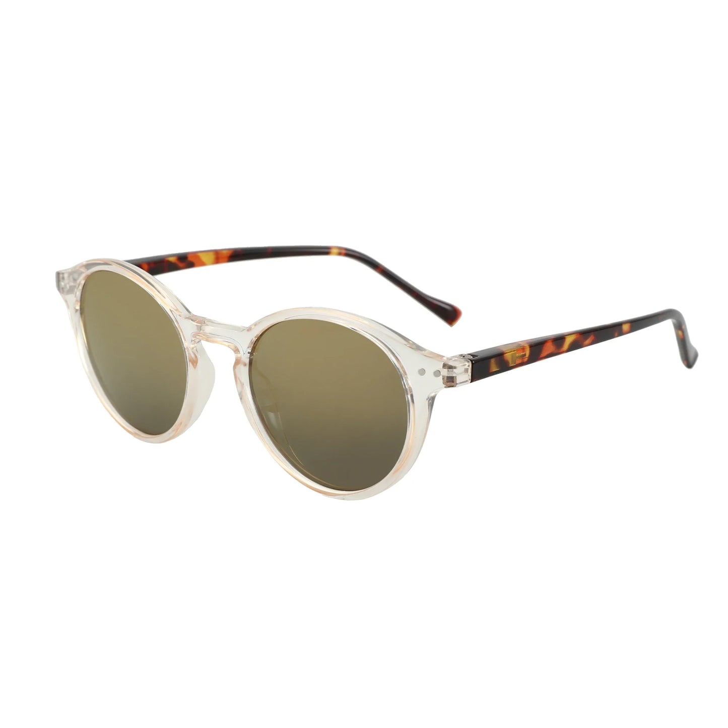 (XL Size)Retro Polarized Sunglasses Men Women Vintage Round Frame Sun Glasses UV400 Goggles Shades