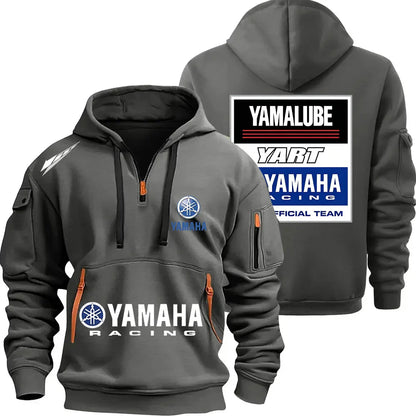 YART Logo Motorcycle Racing Team 2026 New Men's Multi Pocket Half Zipper Women's Fashion Sports Hoodie