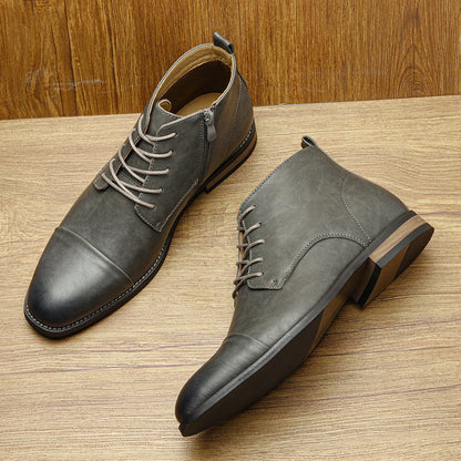 Boots Men Comfortable Fashion 2025 Brand Boots Leather