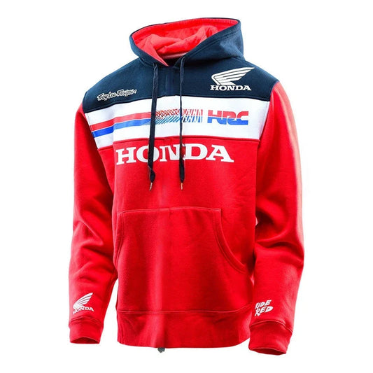 2026 Honda retro cómodo otoño e invierno nueva moda impresa hombres y mujeres mismo deporte y ocio jersey ciclismo top