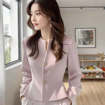 Short Suit Coat Lined Small Fragrant Style Jacket New Beautiful 2026 Temperament Gentle Versatile Spring Autumn Women's Clothing