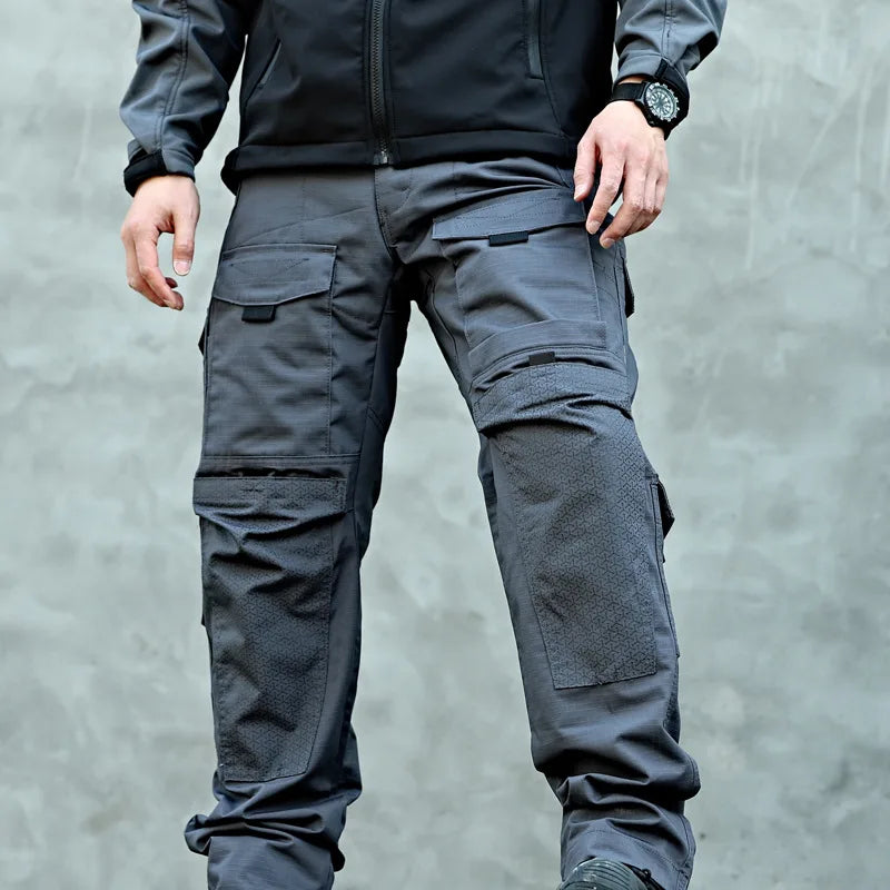 Tactical Pants For Men Casual Multi-Pockets Cargo Trousers Quick Dry Outdoor Waterproof Work Trousers Wear-Resistant Overalls
