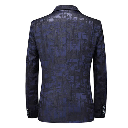 2026 New Men's Red Single-breasted V-neck Blazer Coat, Asian Fit Wedding Party Dress Jacket M-6XL New Arrivals
