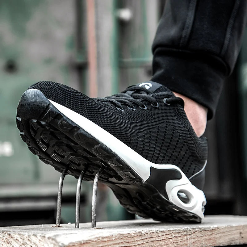 35-50 Air Cushion Working Shoes For Men Anti-Smashing Steel Toe Puncture Proof Construction Safety Shoes Sneakers Male Footwear