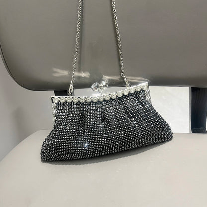 Handle Rhinestones Evening clutch Bag Purses and handbag luxury Designer shiny Crystal Clutch purse bucket bag shoulder bags