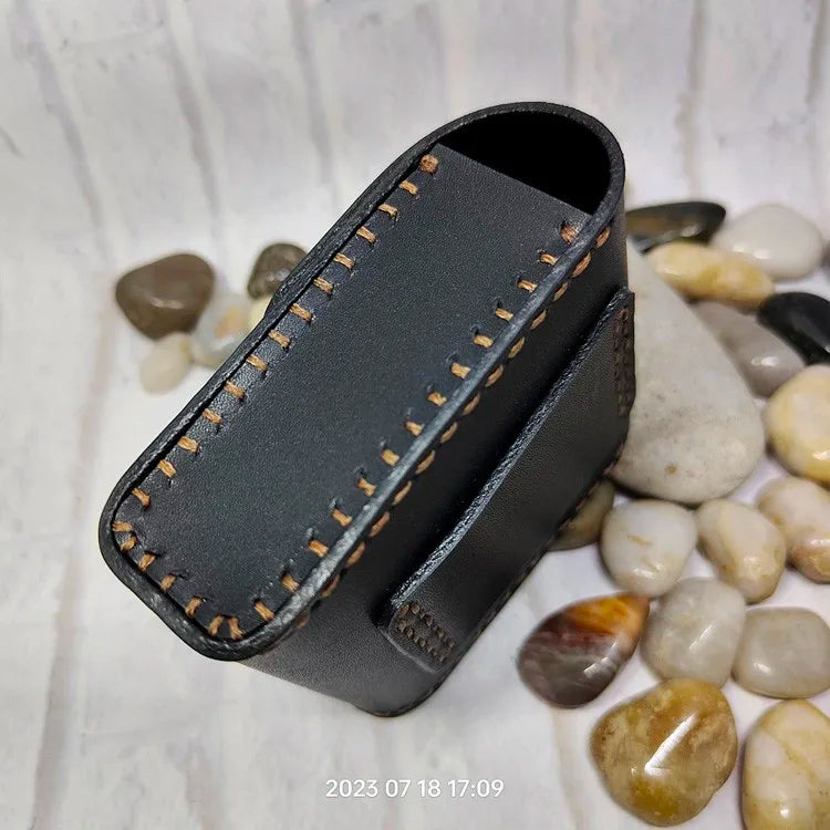 Multifunctional Key Holder Waist Bag Genuine Leather Car Key Case Folding Glasses Belt Pack Men Women 1652cg