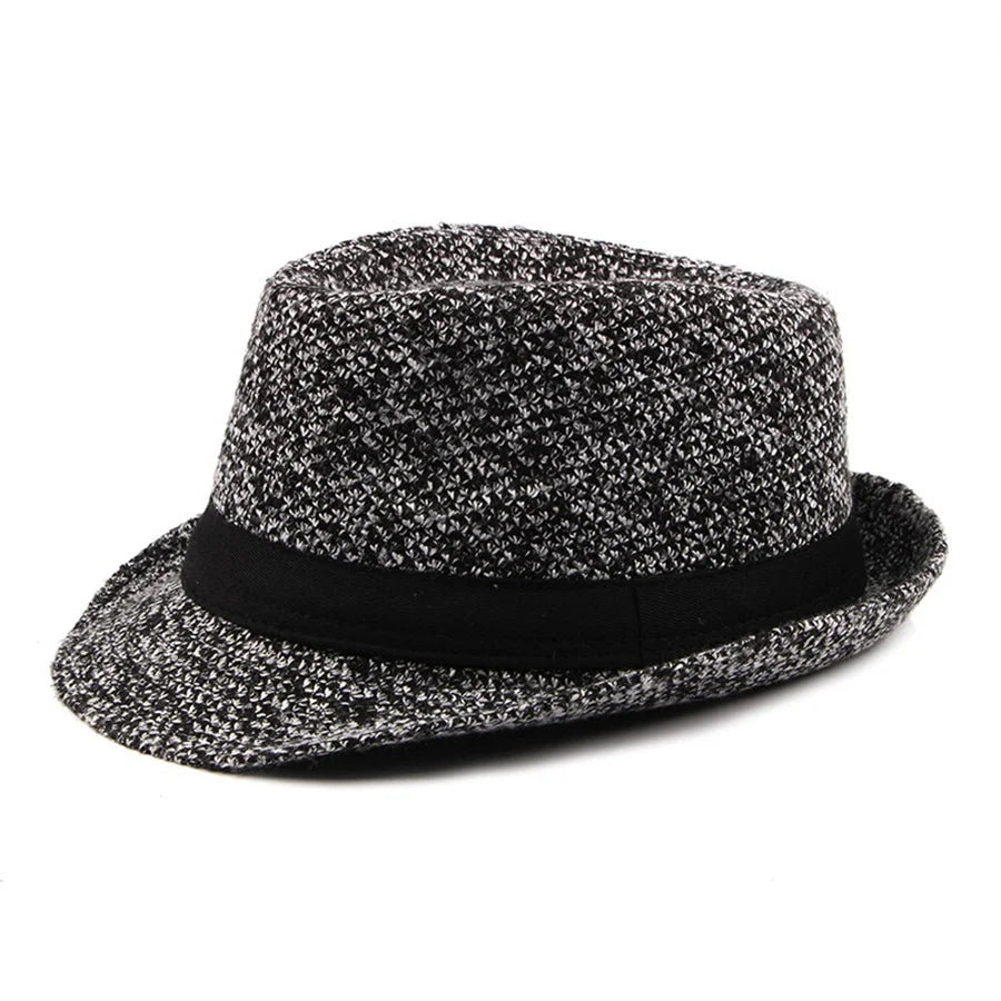Spring Summer Wool Wedding Hat for Mid-Aged Men Couple Fashion Autumn Winter Party Plaid Luxury Design Jazz Hat Fedora Hat Women