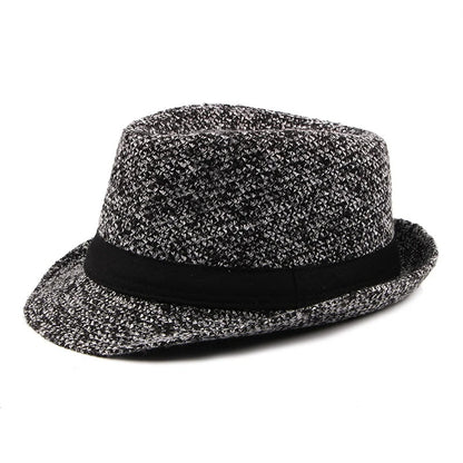 Spring Summer Wool Wedding Hat for Mid-Aged Men Couple Fashion Autumn Winter Party Plaid Luxury Design Jazz Hat Fedora Hat Women