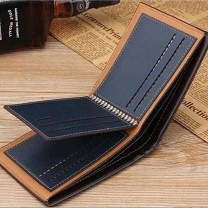 1pc Men Fashion Billfold Leather Wallet Credit Card Purse Clutch Bifold