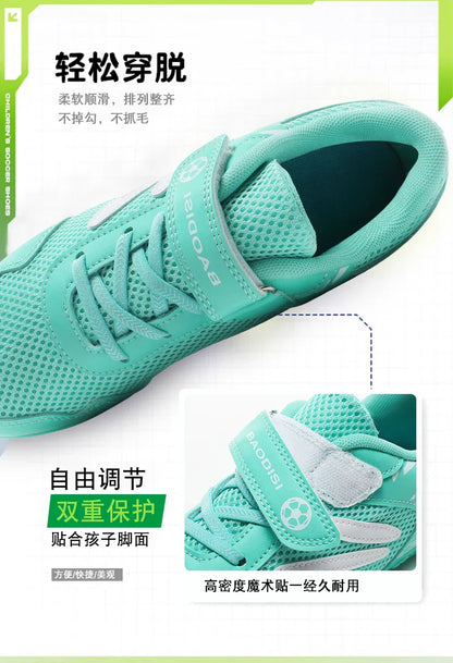 Kids Soccer Shoes FG/TF School Football Boots Boys Girls Cleats Grass Sneakers Child Outdoor Athletic Training Sports Footwear