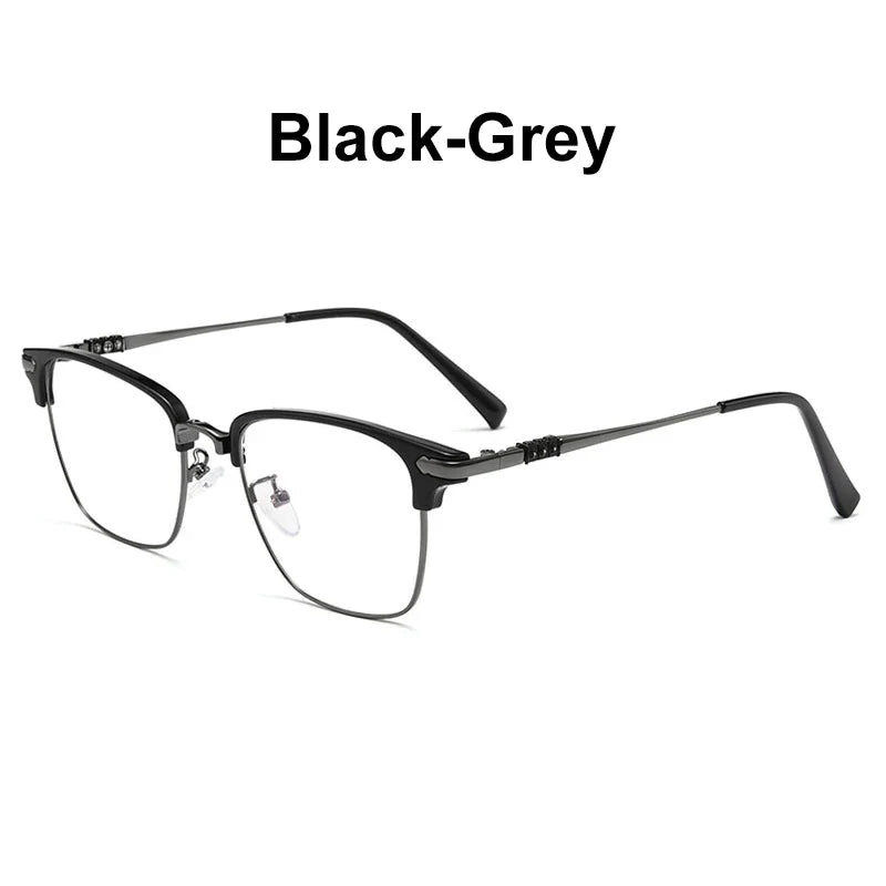 Classic Men's Square Frames Personalized Business Blue Light Blocking Can Be Customized Reading Glasses Myopic K002